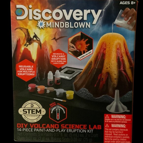 Discovery #Mindblown Volcano Science Lab Kit | STEM Experiment Set - Picture 1 of 2